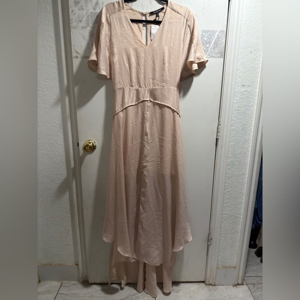 Chic Champagne Maxi Dress